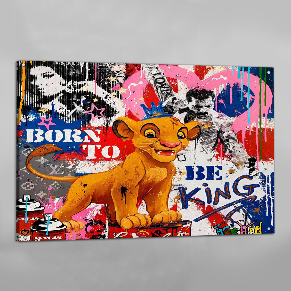Lion King Graffiti Wall Art - The Trendy Art