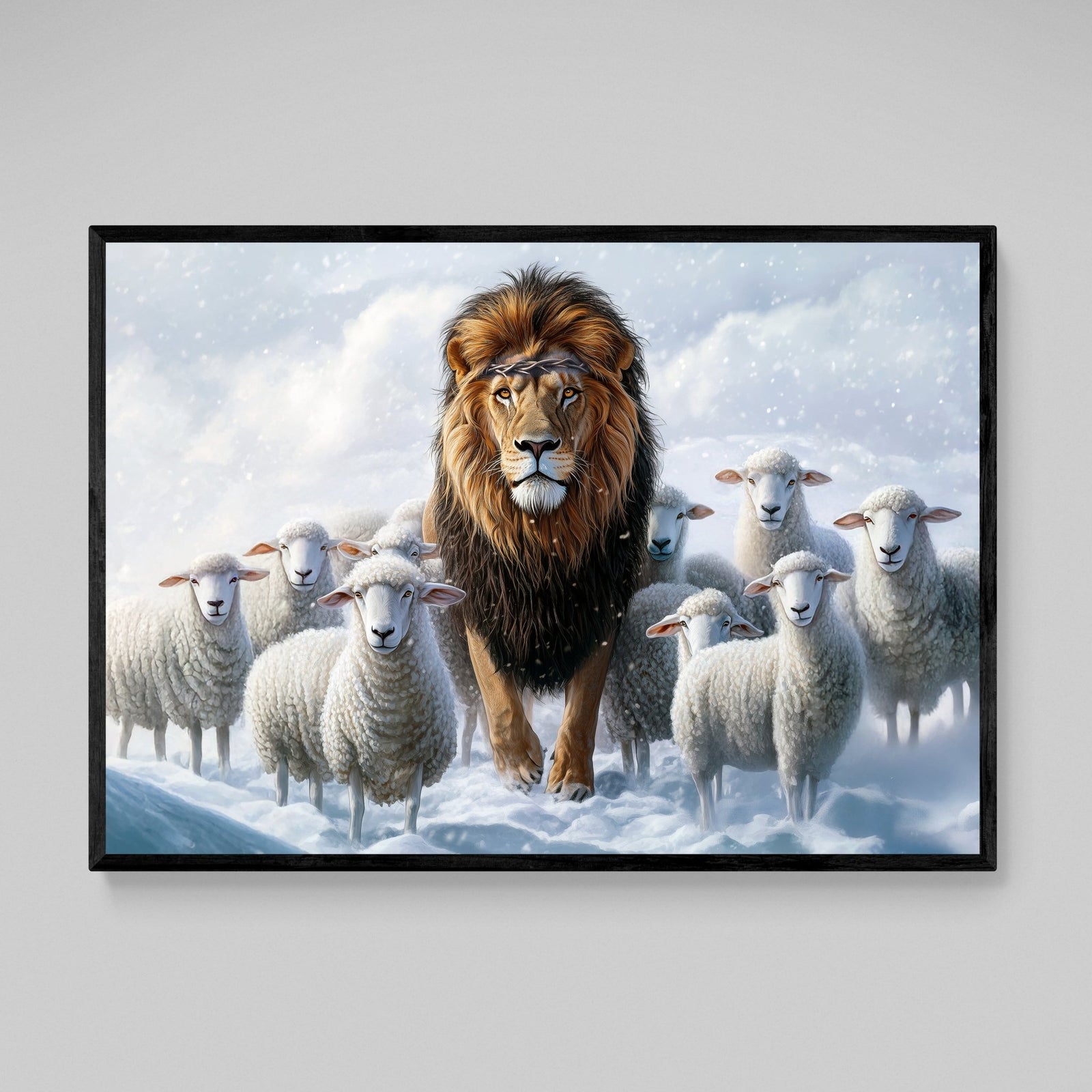 Lion Leading Motivational Wall Art - The Trendy Art