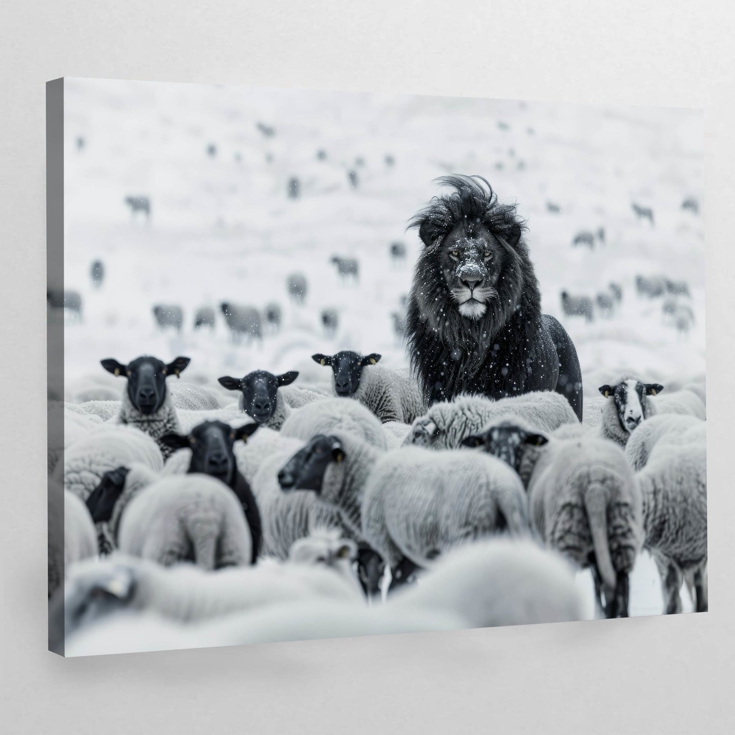 Lion Motivational Canvas Wall Art - The Trendy Art