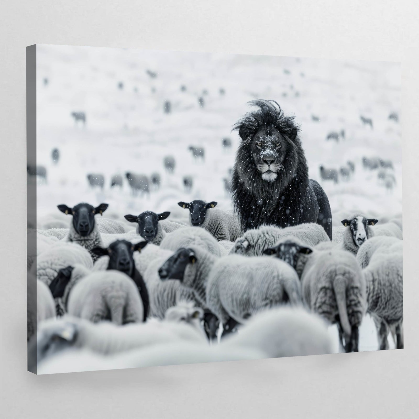 Lion Motivational Canvas Wall Art - The Trendy Art