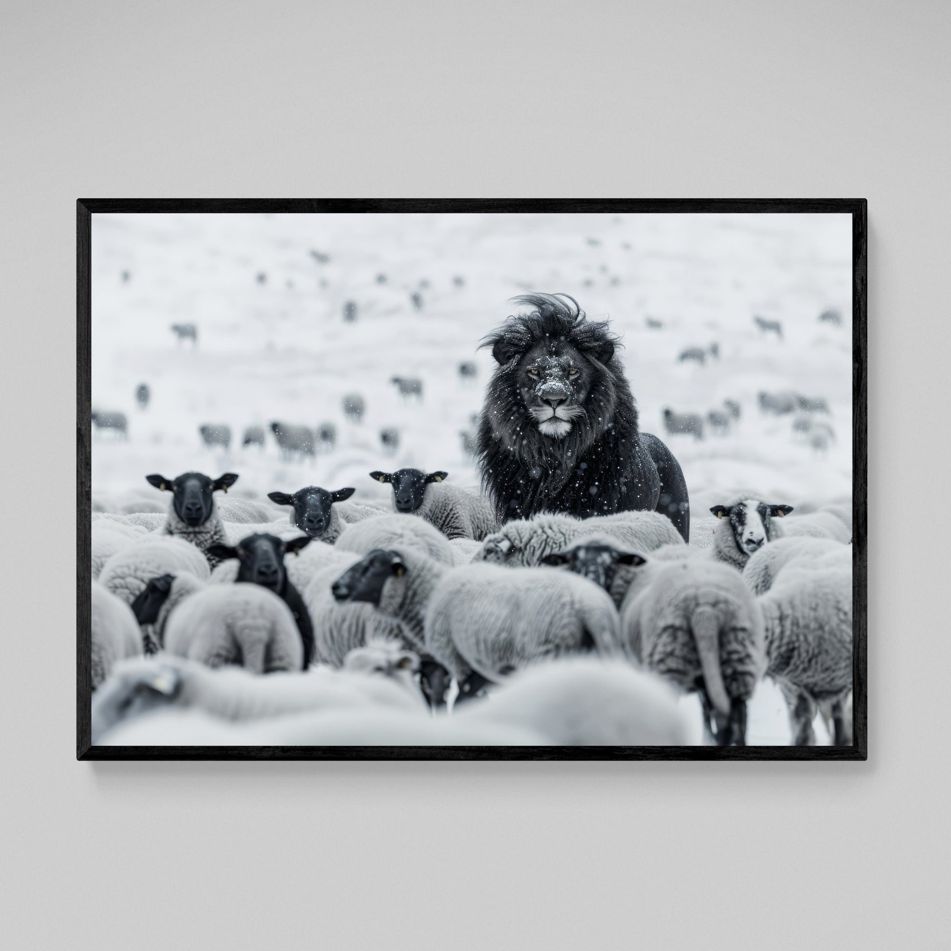 Lion Motivational Canvas Wall Art - The Trendy Art