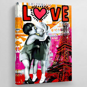 Love Paris Canvas - The Trendy Art