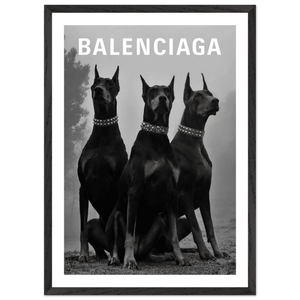 Luxury Dobermans Black and White Wall Art - The Trendy Art