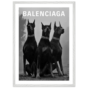 Luxury Dobermans Black and White Wall Art - The Trendy Art