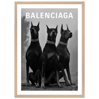 Luxury Dobermans Black and White Wall Art - The Trendy Art
