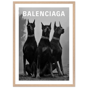 Luxury Dobermans Black and White Wall Art - The Trendy Art