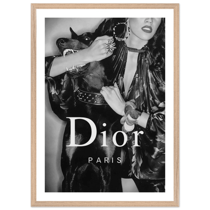 Luxury Fashion Muse Black and White Wall Art - The Trendy Art