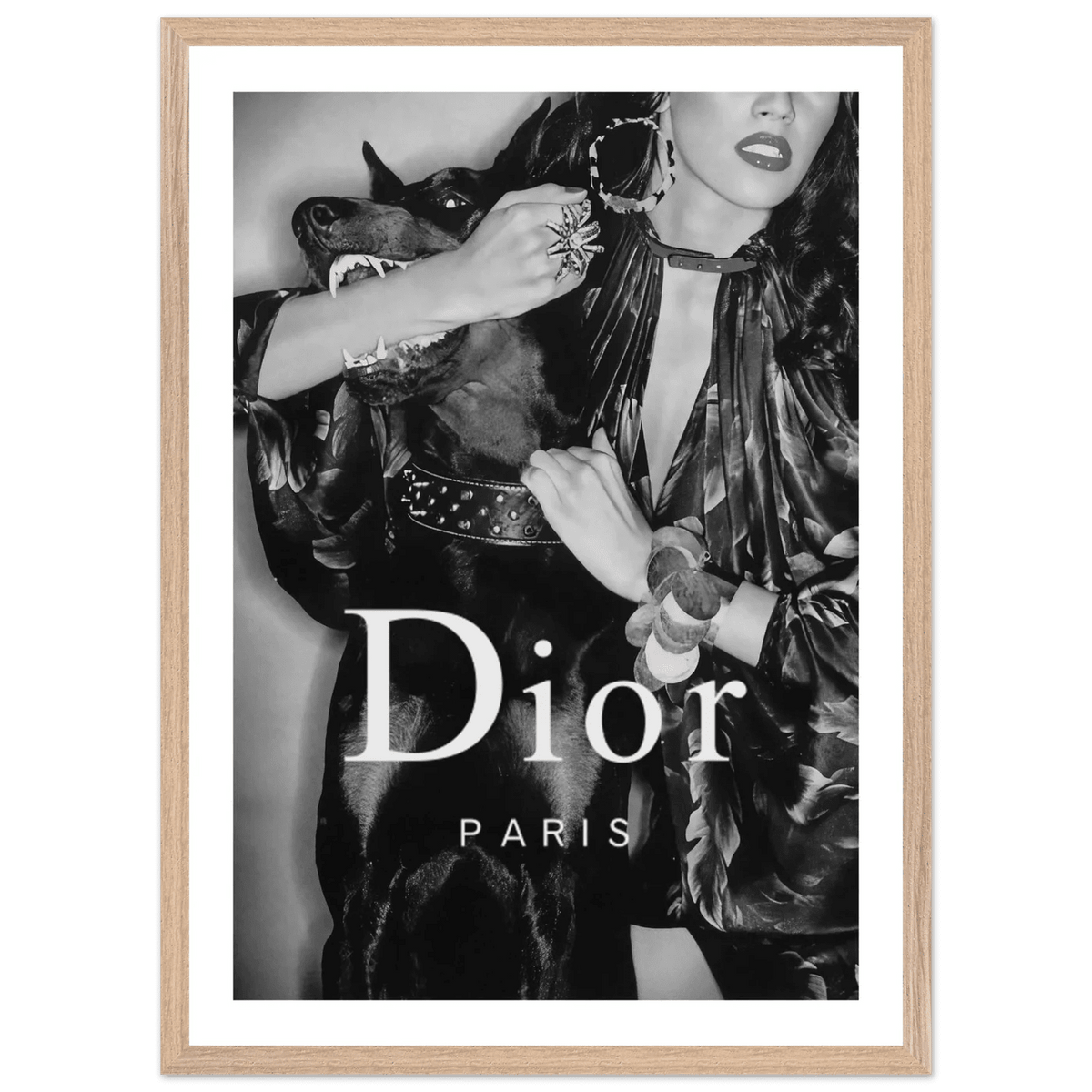 Luxury Fashion Muse Black and White Wall Art - The Trendy Art