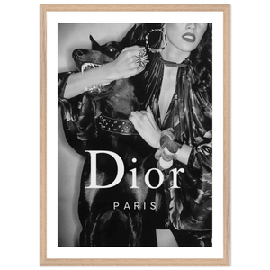 Luxury Fashion Muse Black and White Wall Art - The Trendy Art