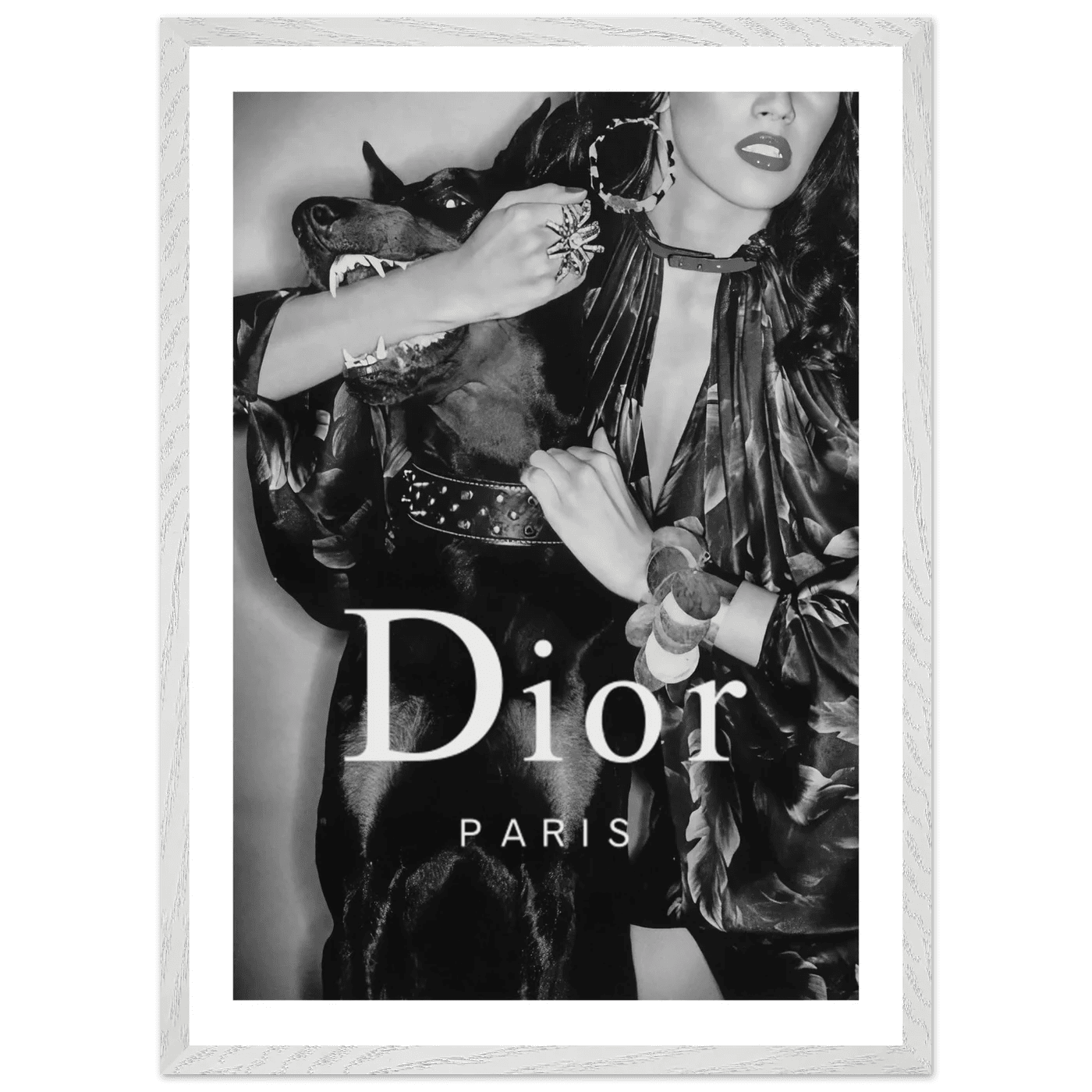 Luxury Fashion Muse Black and White Wall Art - The Trendy Art
