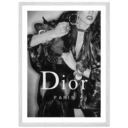Luxury Fashion Muse Black and White Wall Art - The Trendy Art