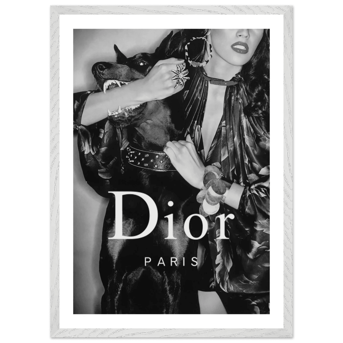 Luxury Fashion Muse Black and White Wall Art - The Trendy Art