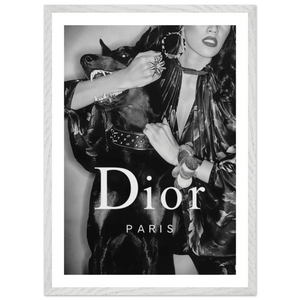 Luxury Fashion Muse Black and White Wall Art - The Trendy Art