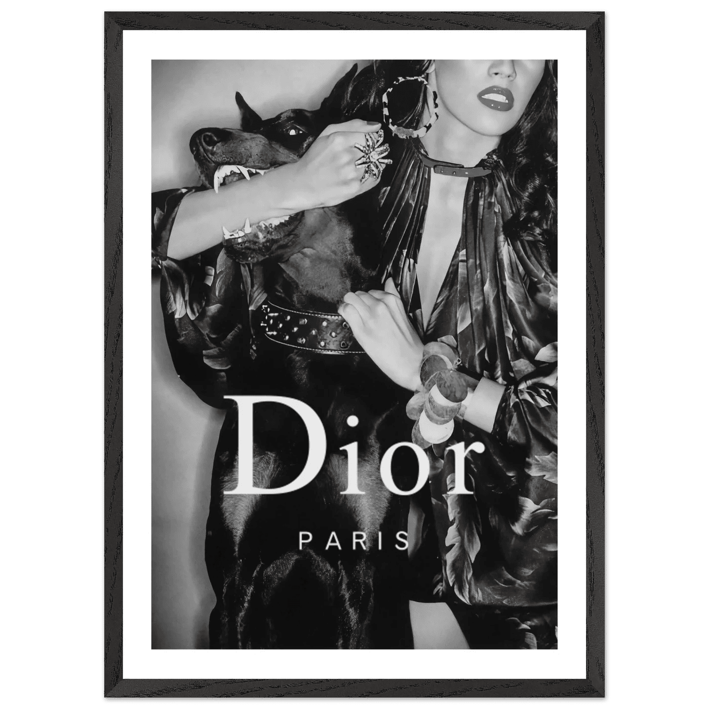 Luxury Fashion Muse Black and White Wall Art - The Trendy Art