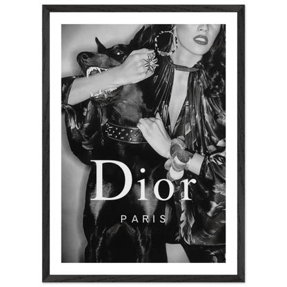 Luxury Fashion Muse Black and White Wall Art - The Trendy Art