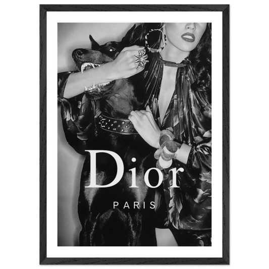 Luxury Fashion Muse Black and White Wall Art - The Trendy Art