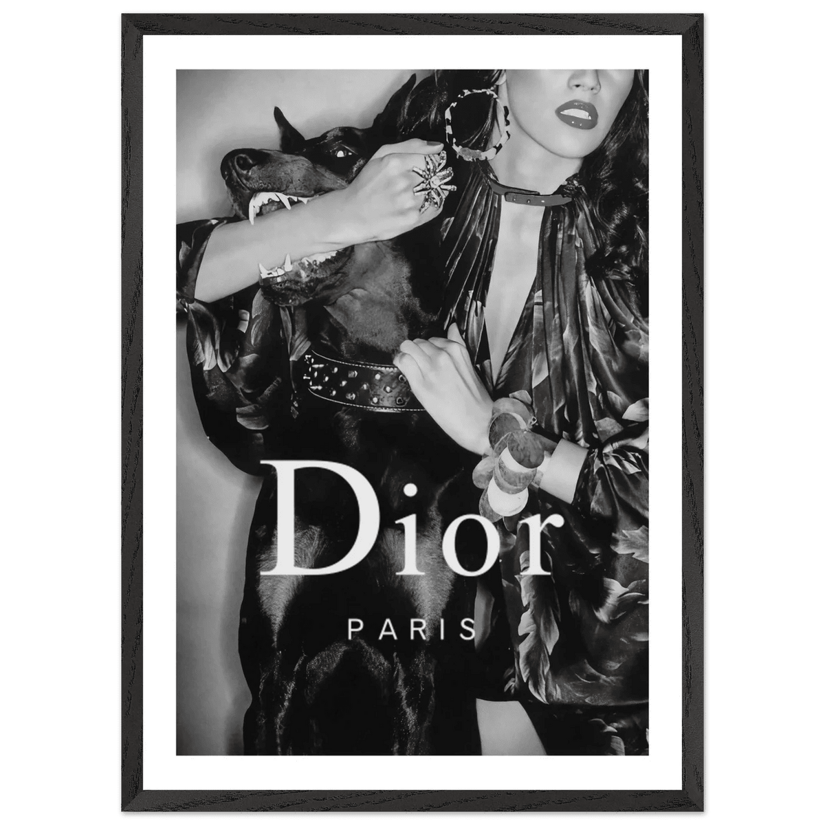 Luxury Fashion Muse Black and White Wall Art - The Trendy Art