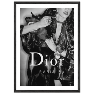 Luxury Fashion Muse Black and White Wall Art - The Trendy Art