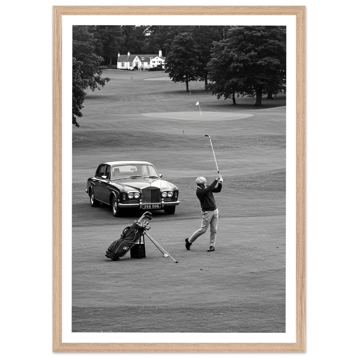 Luxury Golf Black and White Wall Art - The Trendy Art