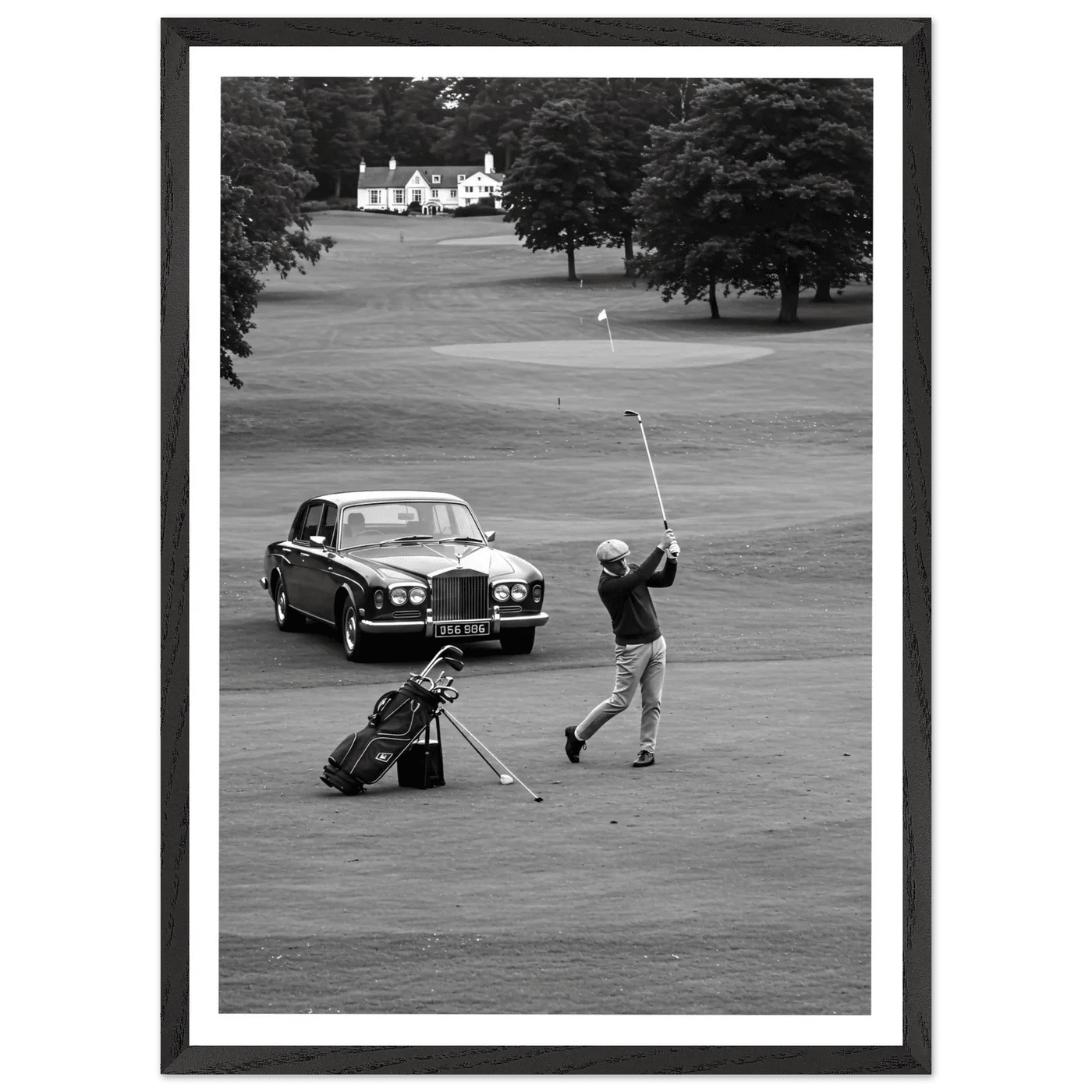 Luxury Golf Black and White Wall Art - The Trendy Art