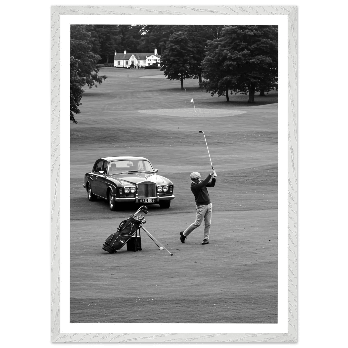 Luxury Golf Black and White Wall Art - The Trendy Art