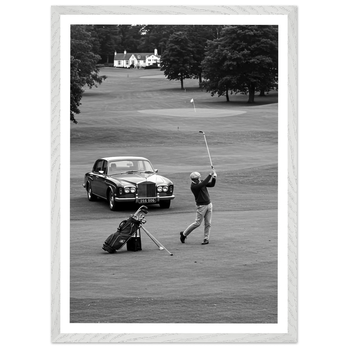 Luxury Golf Black and White Wall Art - The Trendy Art