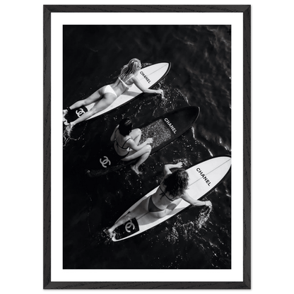 Luxury Ocean Escape Black and White Wall Art - The Trendy Art