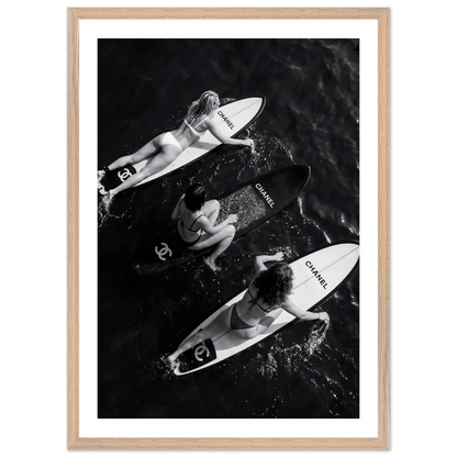 Luxury Ocean Escape Black and White Wall Art - The Trendy Art