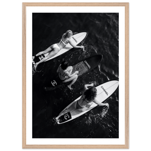 Luxury Ocean Escape Black and White Wall Art - The Trendy Art