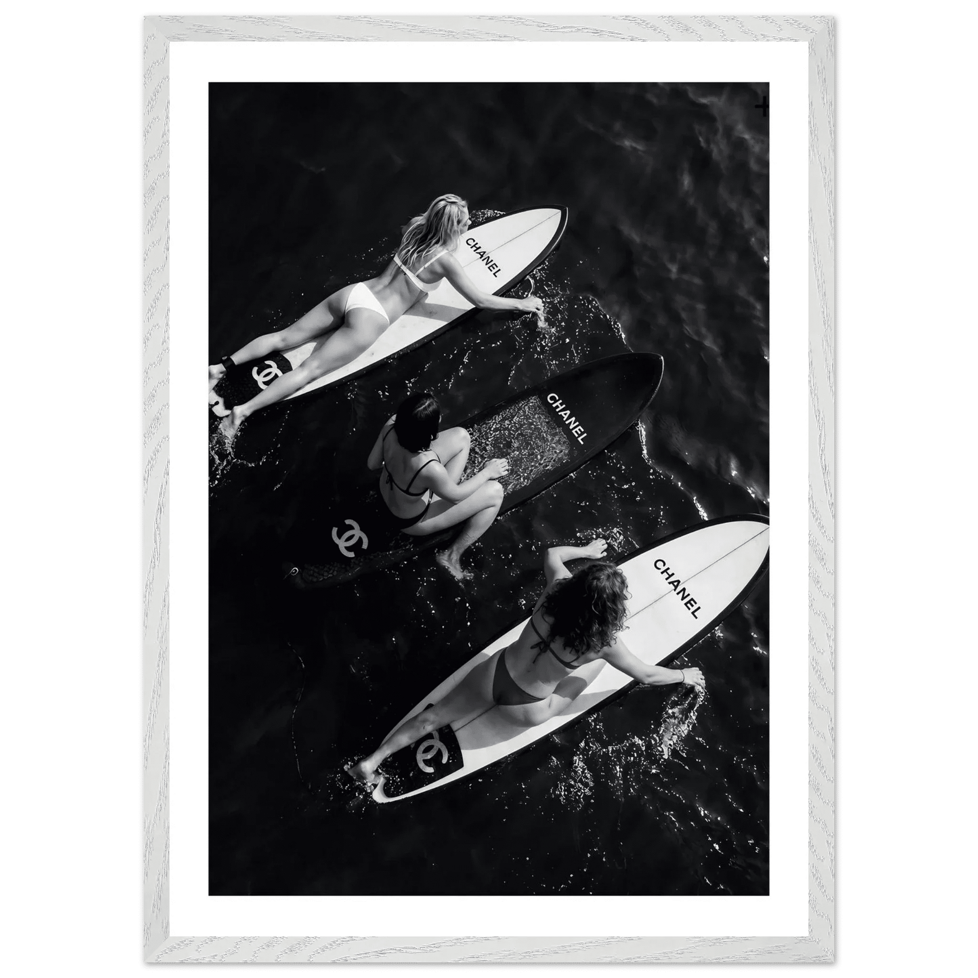Luxury Ocean Escape Black and White Wall Art - The Trendy Art