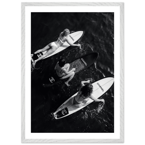 Luxury Ocean Escape Black and White Wall Art - The Trendy Art