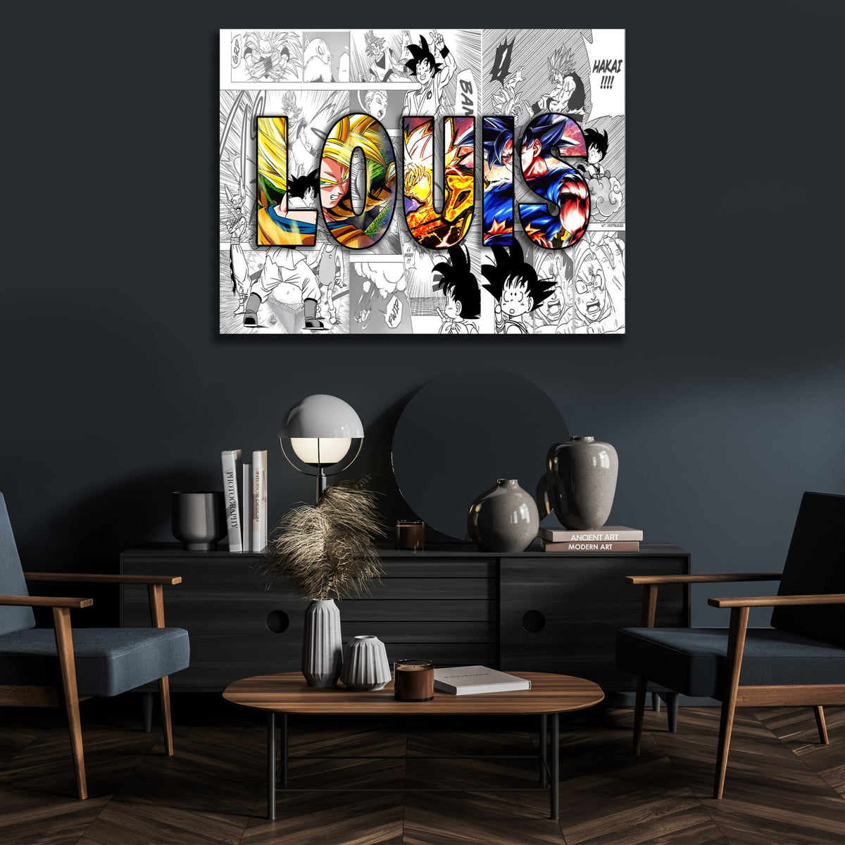 Manga Personalized Name Canvas - The Trendy Art