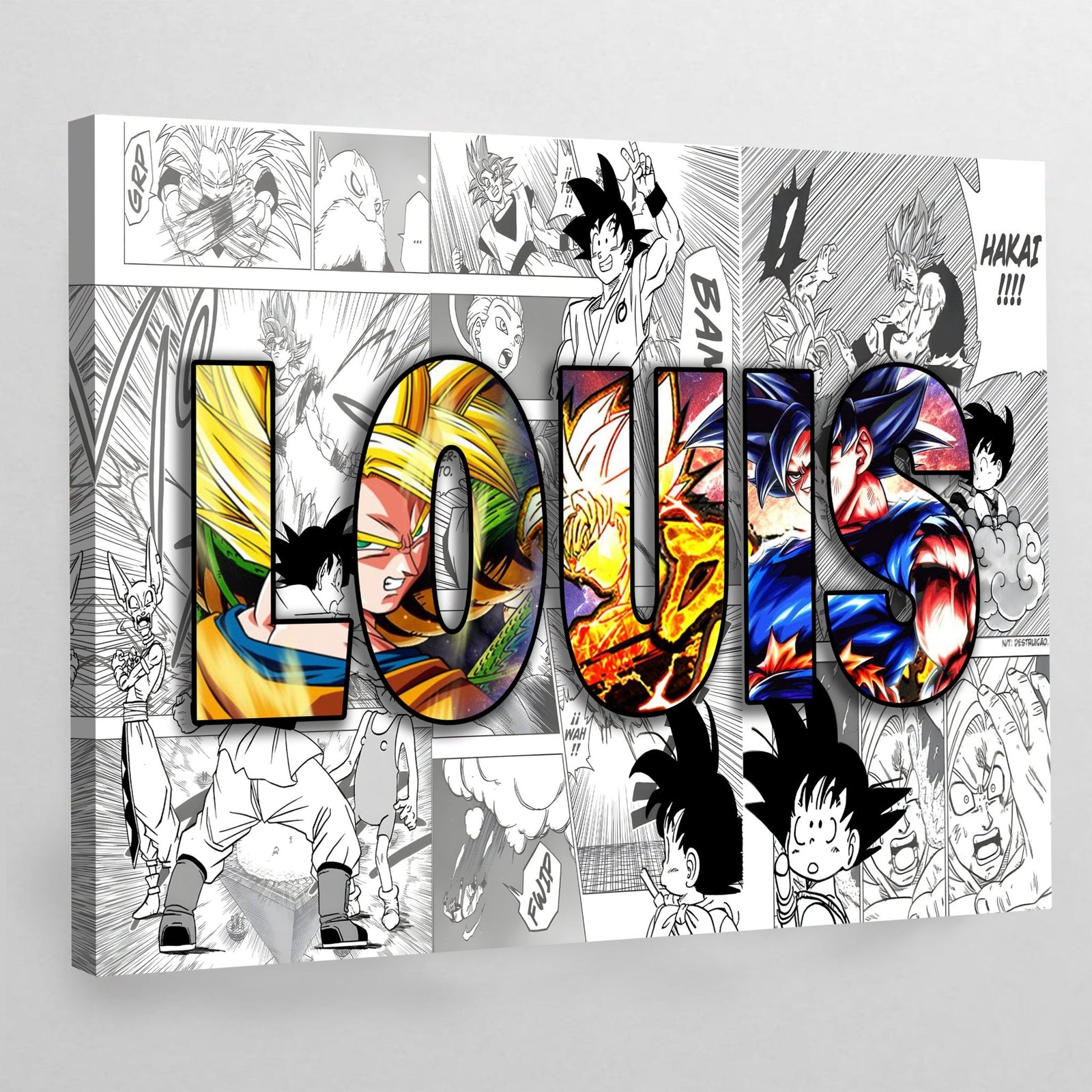 Manga Personalized Name Canvas - The Trendy Art
