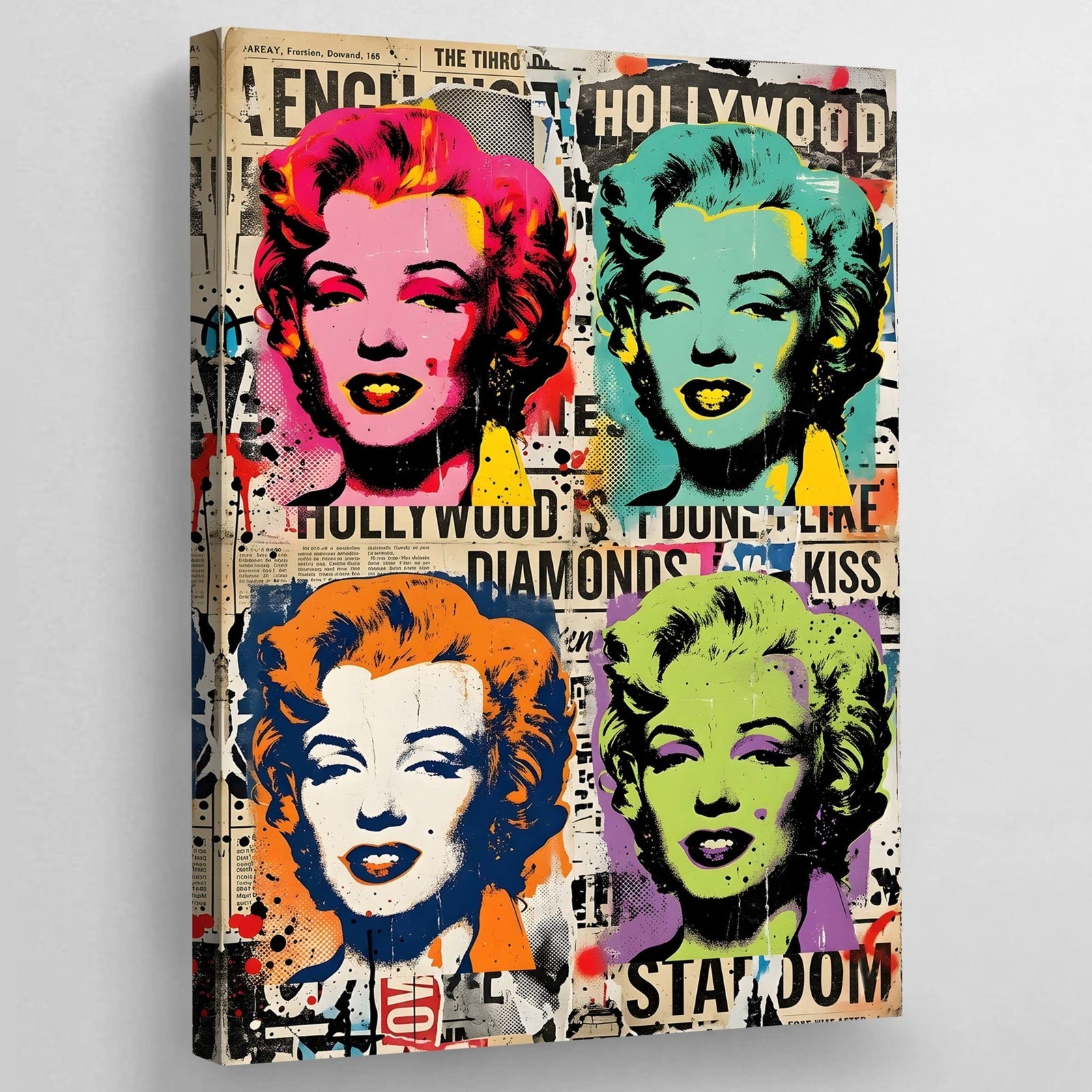 Marilyn Monroe Pop Culture Canvas - The Trendy Art