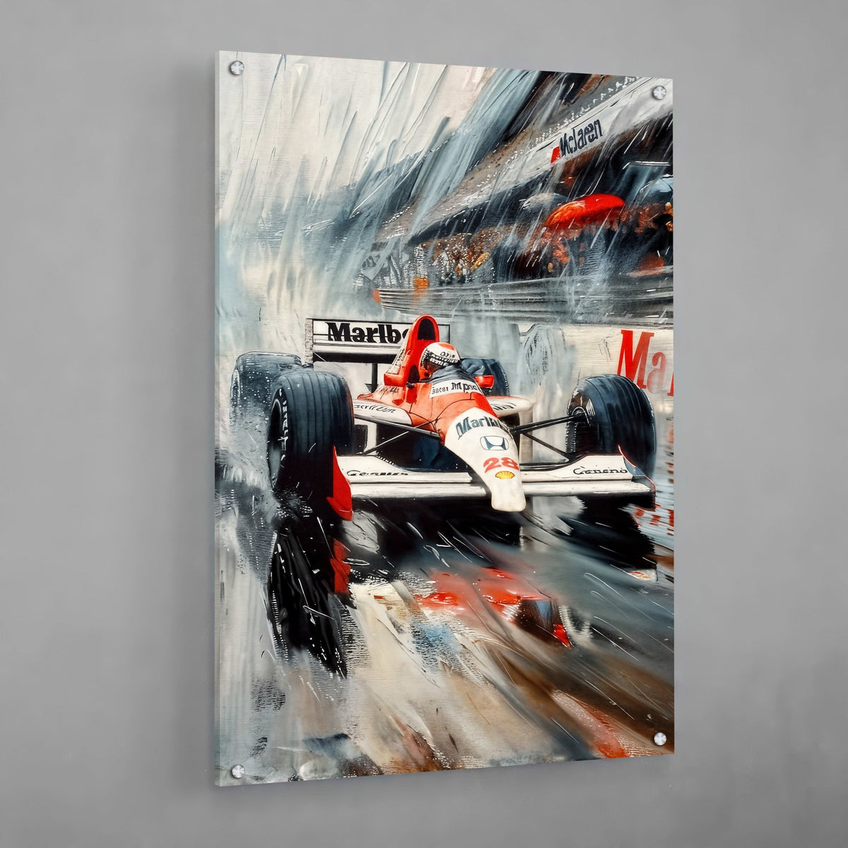 McLaren Vintage Car Wall Art - The Trendy Art
