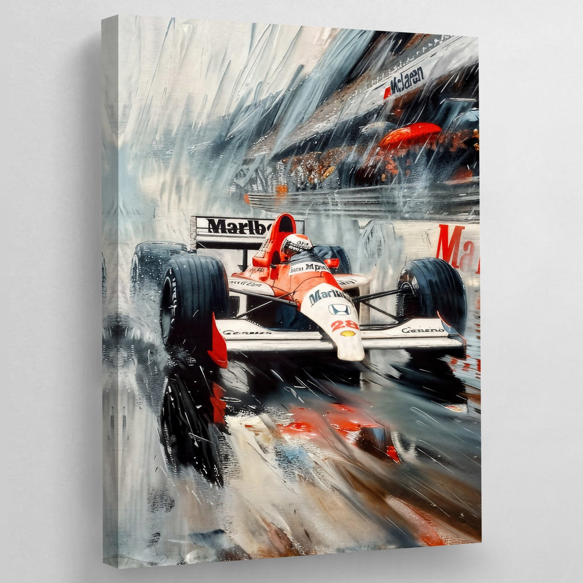 McLaren Vintage Car Wall Art - The Trendy Art