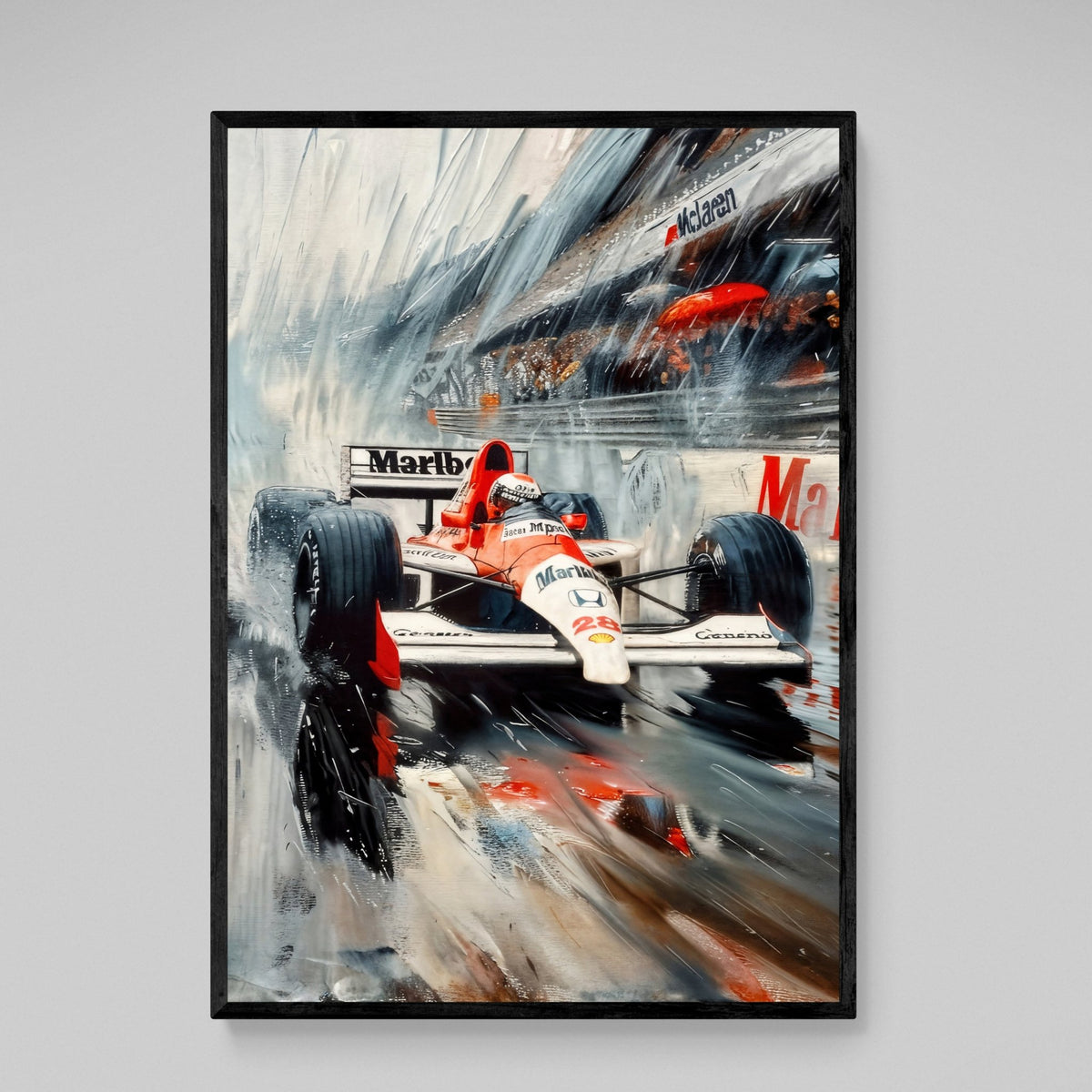 McLaren Vintage Car Wall Art - The Trendy Art