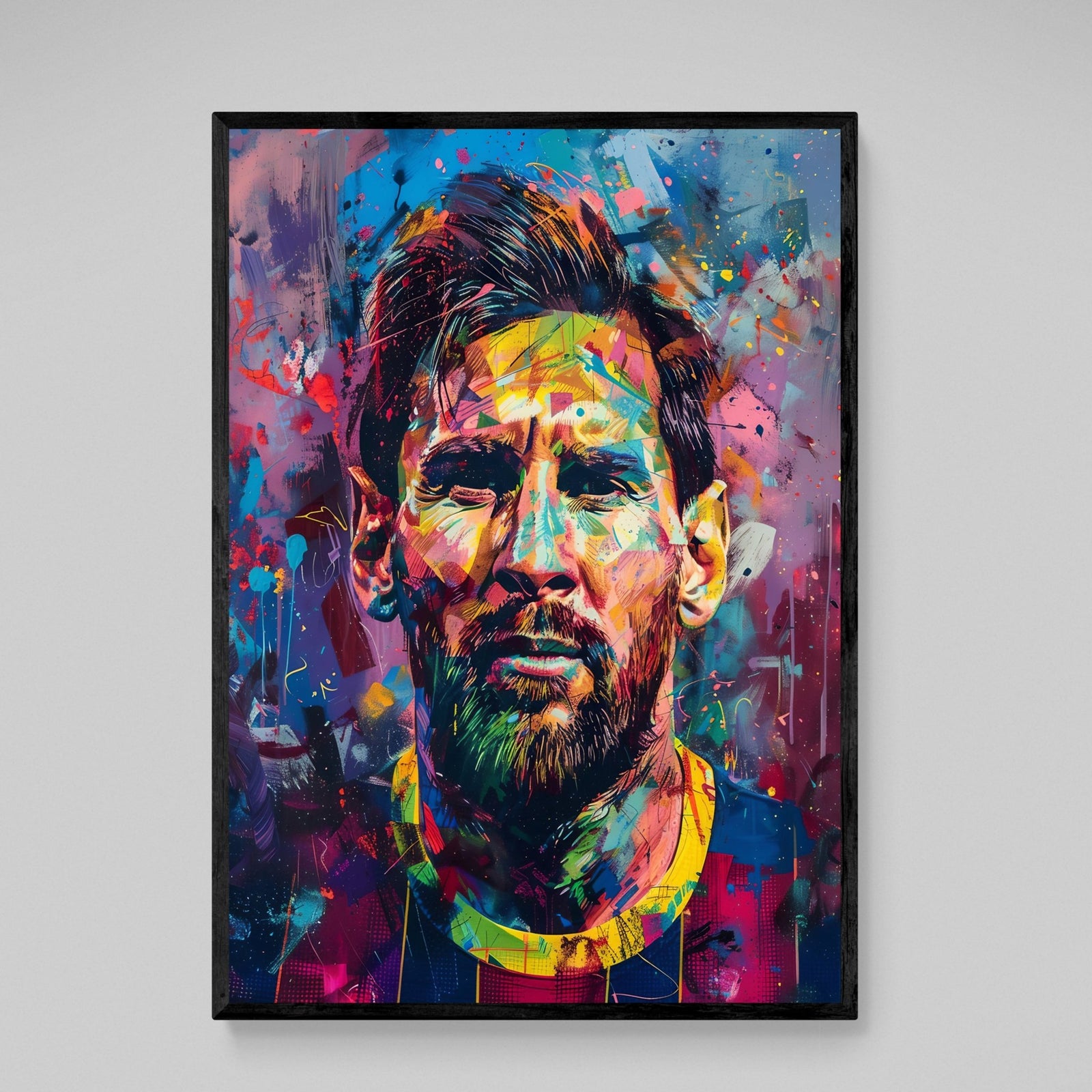 Messi Graffiti Wall Art - The Trendy Art