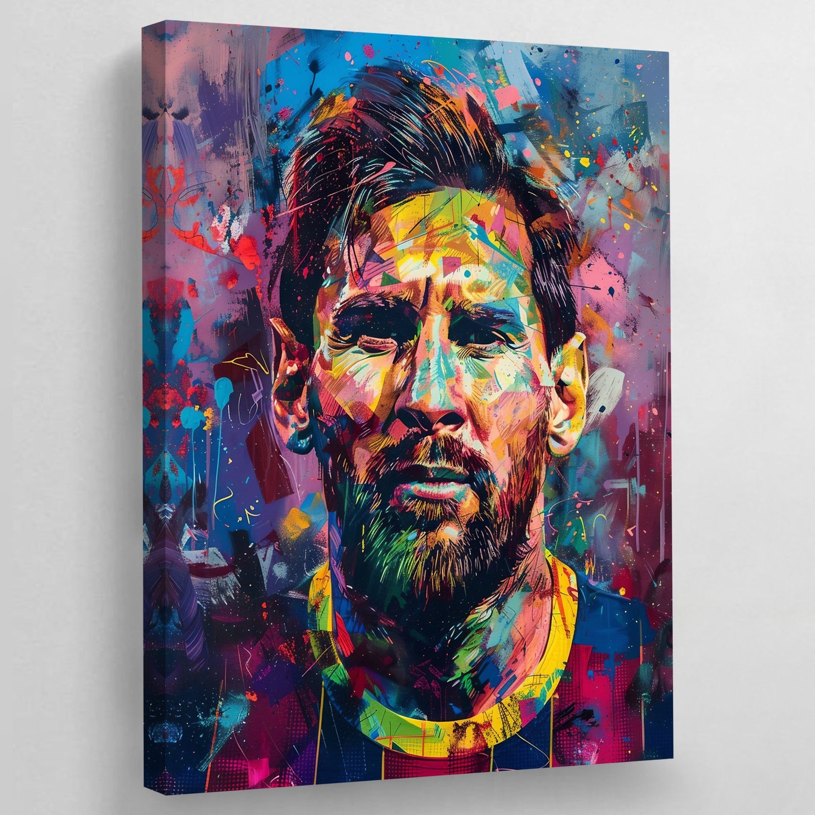 Messi Graffiti Wall Art - The Trendy Art