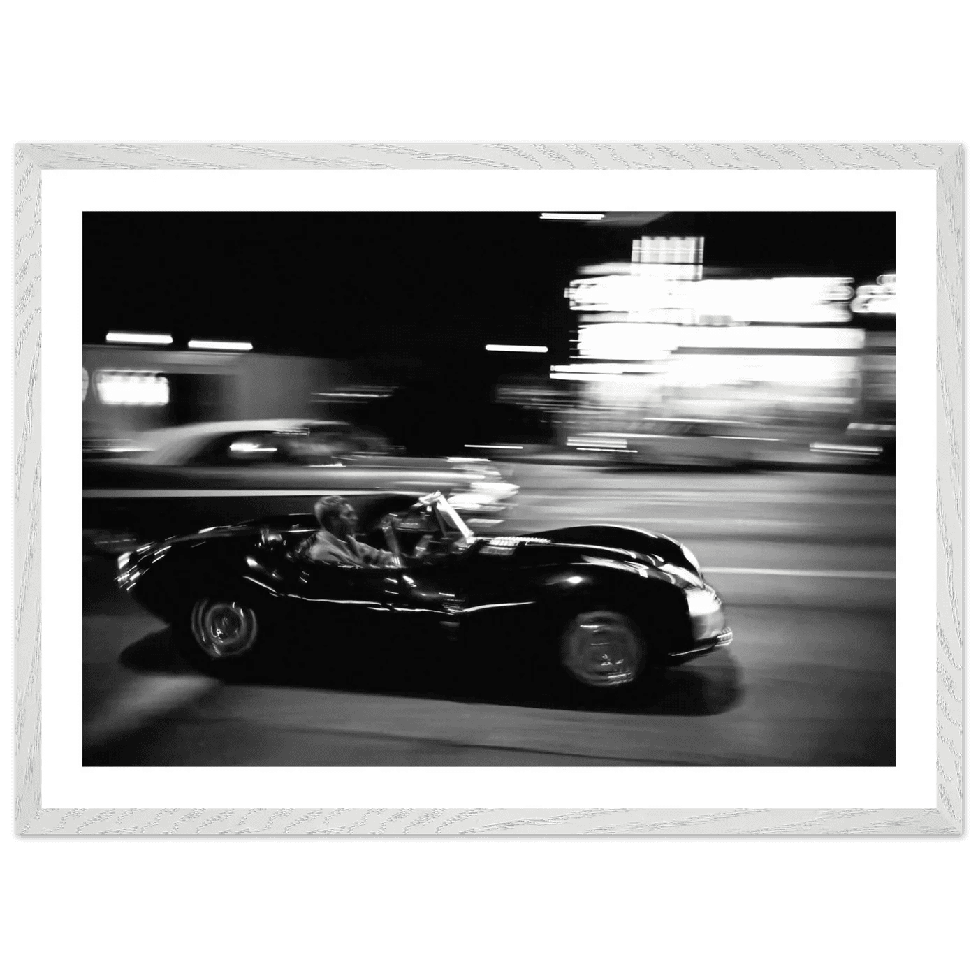 Midnight Racing Black and White Wall Art - The Trendy Art