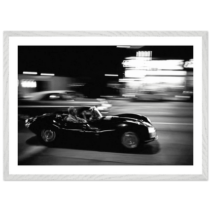 Midnight Racing Black and White Wall Art - The Trendy Art