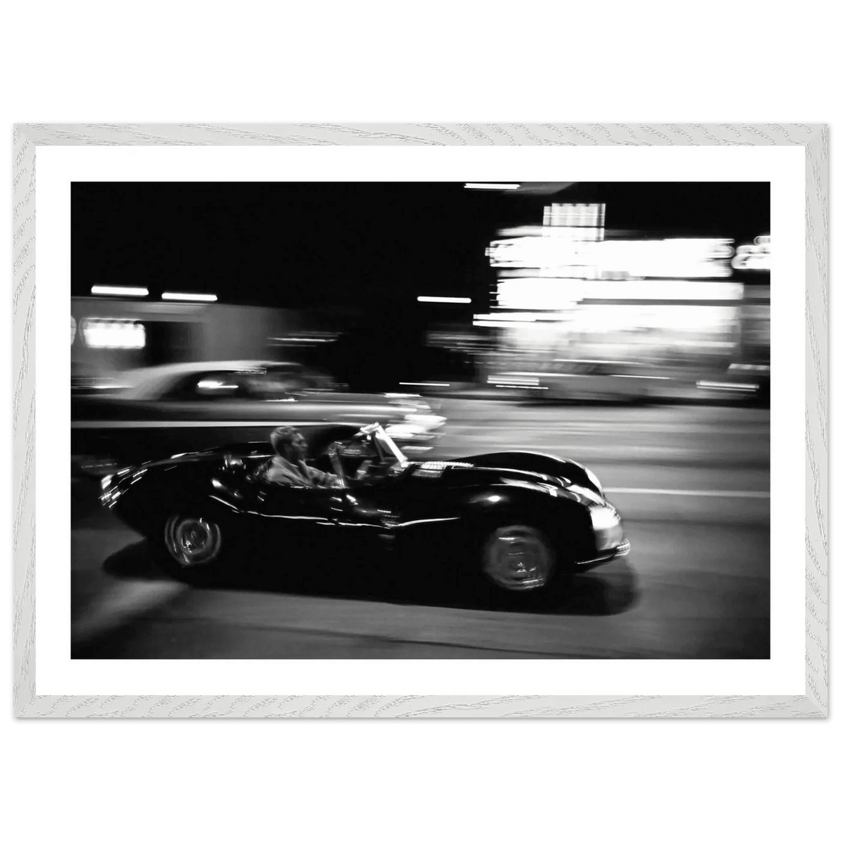 Midnight Racing Black and White Wall Art - The Trendy Art