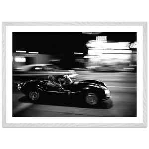 Midnight Racing Black and White Wall Art - The Trendy Art