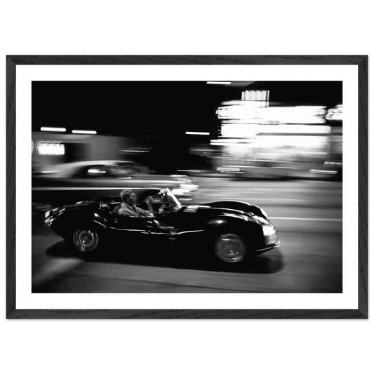 Midnight Racing Black and White Wall Art - The Trendy Art