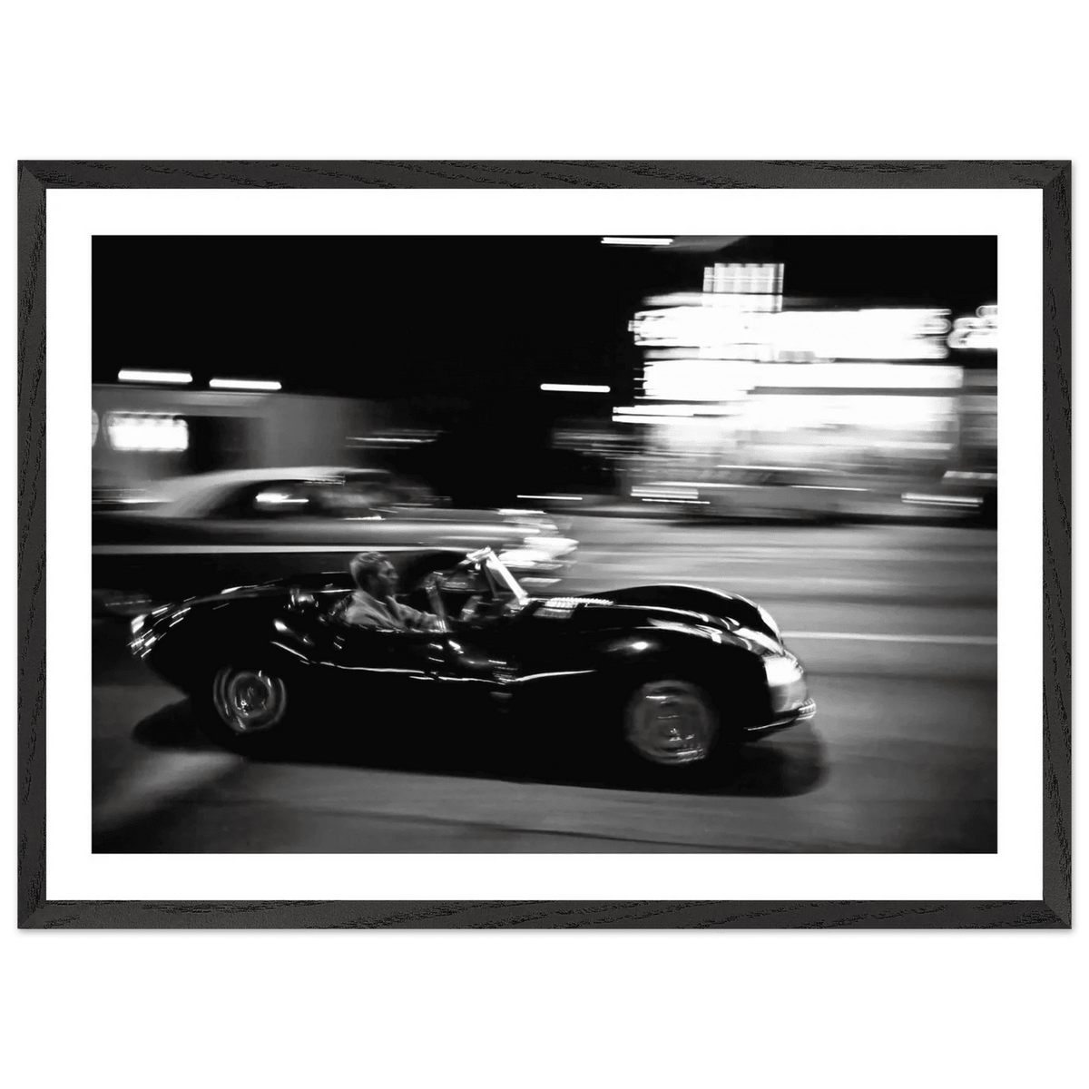 Midnight Racing Black and White Wall Art - The Trendy Art