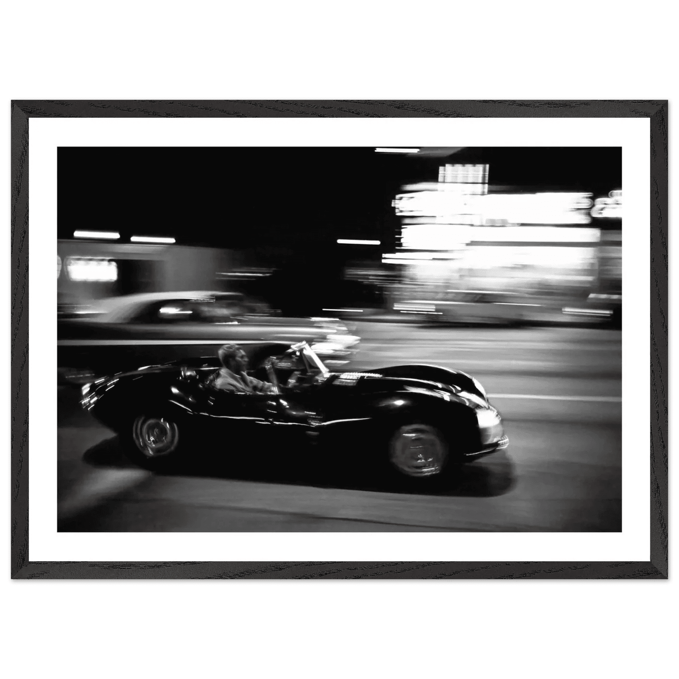 Midnight Racing Black and White Wall Art - The Trendy Art