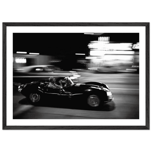 Midnight Racing Black and White Wall Art - The Trendy Art