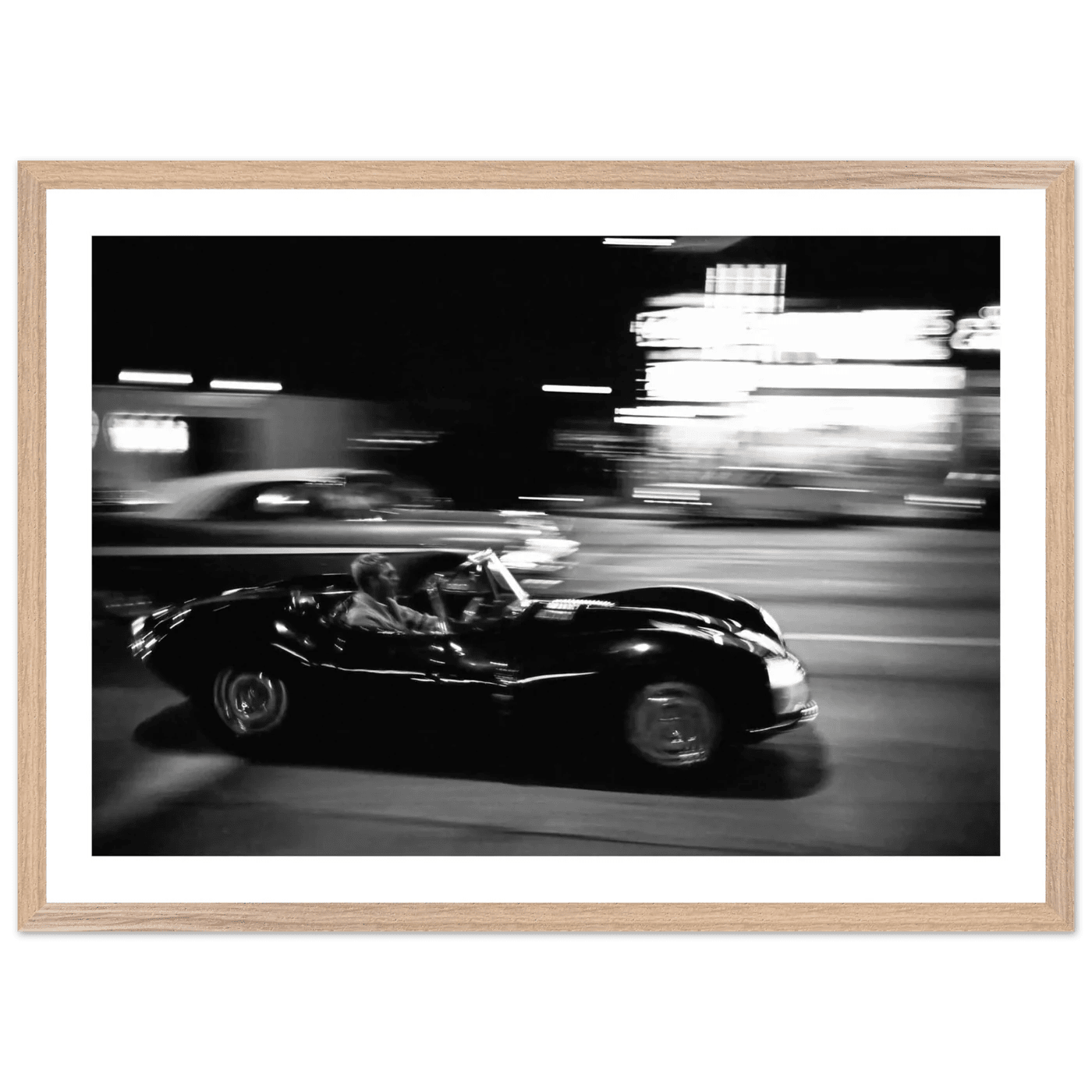 Midnight Racing Black and White Wall Art - The Trendy Art
