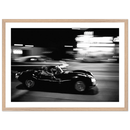 Midnight Racing Black and White Wall Art - The Trendy Art