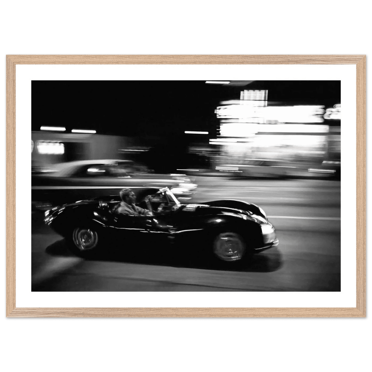 Midnight Racing Black and White Wall Art - The Trendy Art